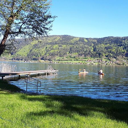 Maren Seeblick Appartement Haus Haensel&Gretel Direkt Am Ossiacher See Mit Hallenbad Stiegl Eksteriør bilde