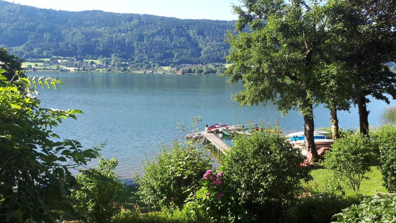 Maren Seeblick Appartement Haus Haensel&Gretel Direkt Am Ossiacher See Mit Hallenbad Stiegl Eksteriør bilde