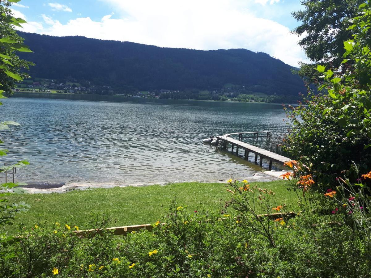 Maren Seeblick Appartement Haus Haensel&Gretel Direkt Am Ossiacher See Mit Hallenbad Stiegl Eksteriør bilde