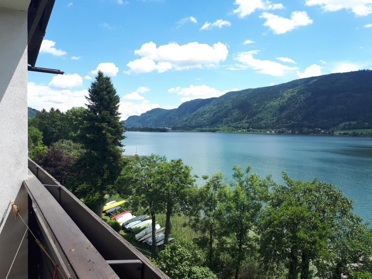 Maren Seeblick Appartement Haus Haensel&Gretel Direkt Am Ossiacher See Mit Hallenbad Stiegl Eksteriør bilde