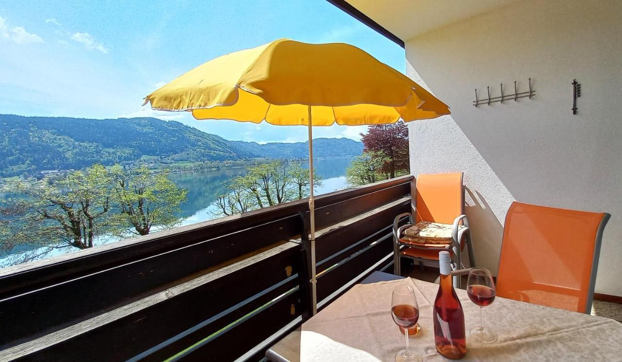 Maren Seeblick Appartement Haus Haensel&Gretel Direkt Am Ossiacher See Mit Hallenbad Stiegl Eksteriør bilde
