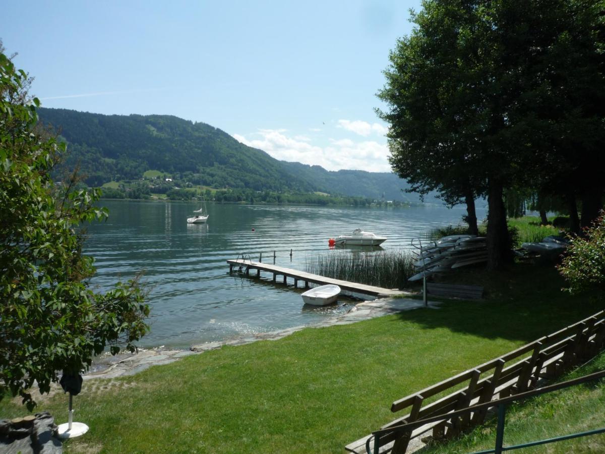 Maren Seeblick Appartement Haus Haensel&Gretel Direkt Am Ossiacher See Mit Hallenbad Stiegl Eksteriør bilde
