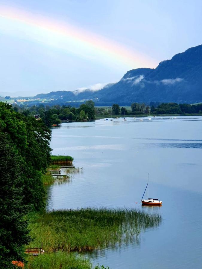 Maren Seeblick Appartement Haus Haensel&Gretel Direkt Am Ossiacher See Mit Hallenbad Stiegl Eksteriør bilde