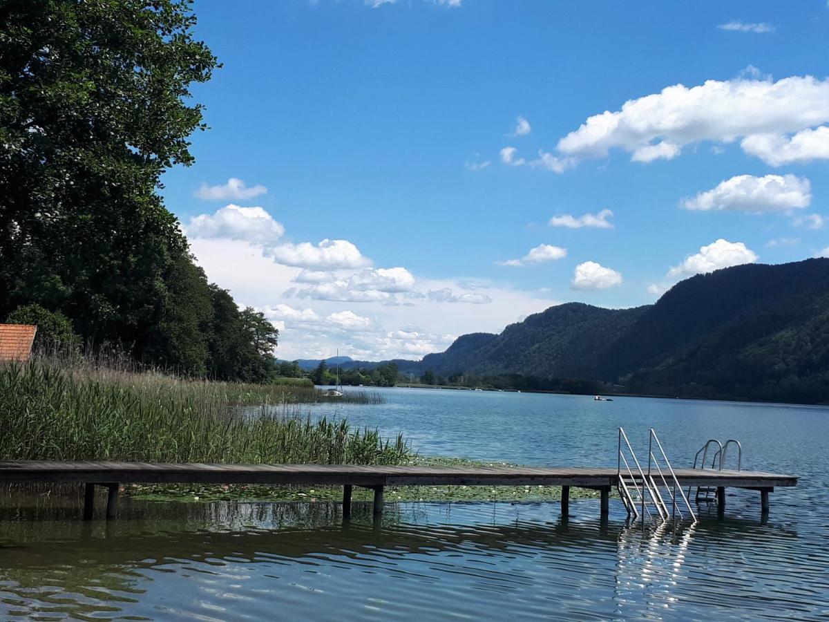 Maren Seeblick Appartement Haus Haensel&Gretel Direkt Am Ossiacher See Mit Hallenbad Stiegl Eksteriør bilde