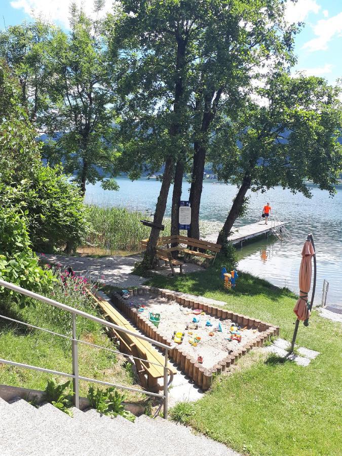 Maren Seeblick Appartement Haus Haensel&Gretel Direkt Am Ossiacher See Mit Hallenbad Stiegl Eksteriør bilde